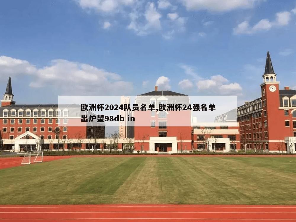 欧洲杯2024队员名单,欧洲杯24强名单出炉望98db in